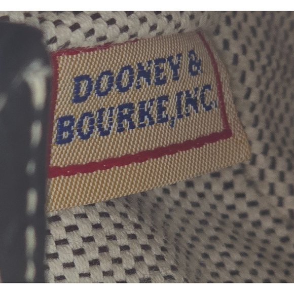 Dooney & Bourke Satchel Signature Pattern Gray Black H4 546786 11" x 4" x 5" - Picture 3 of 16